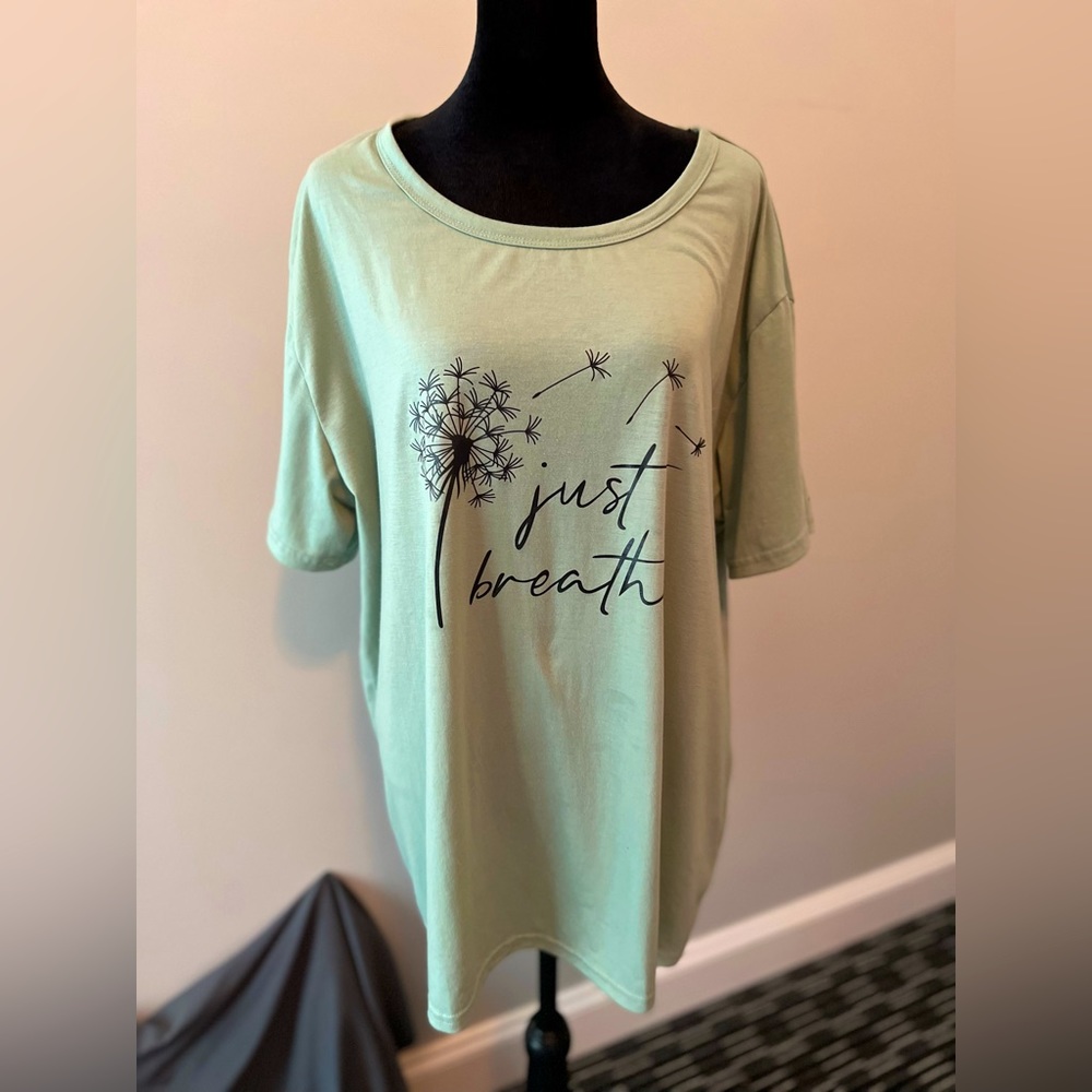 NWOT Sage Green Top T-Shirt Size 3X